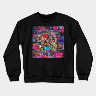 Galo de Barcelos, Folk art Crewneck Sweatshirt